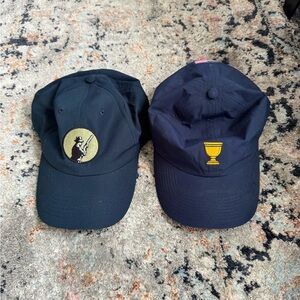 Navy Blue Caps with Embroidered Patches golf hats